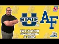 Utah State vs Air Force 24 Free College Basketball Picks and Predictions NCAA Tips