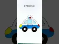 Draw 2 circles to Police Car easy drawing step by step for kids