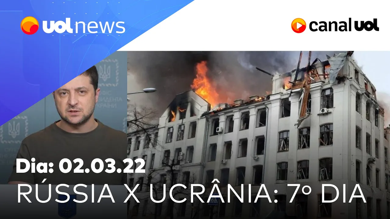 Guerra na Ucrânia: últimas notícias, vídeos e situação no 7º dia de ataques da Rússia | UOL News