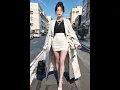 Lagu AI LOOKBOOK  white coat 화이트 롱코트 ホワイト ロング コート [4k Ai]