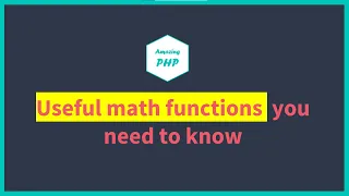 PHP bits Useful PHP math functions you need to know