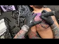 LIVE FULL POV TATTOO SESSION Skull Anchor Real-Time Black Grey Tattoo