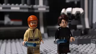 Brickfilm Anakin vs Obi Wan in lego Star Wars. (stop motion). 