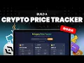 Build a Crypto Tracker with HTML CSS JavaScript Projects Crypto Website Template Tutorial