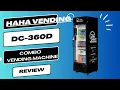 HAHA VENDING DC-360D Combo Vending Machine Review Smart Refrigerated Modern