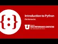Introduction to Python Part 13 Dictionaries
