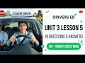 Drivers Ed Unit 3 Lesson 5 10 Essential DMV Test Questions Answers