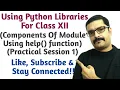 Structure of Python module what are the components of module use of help function in python
