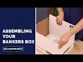 How to Assemble A Bankers Box- Basic Duty Box