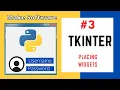 Tkinter Place Pack Grid in Hindi How to make software in Hindi Python in Hindi Tkinter