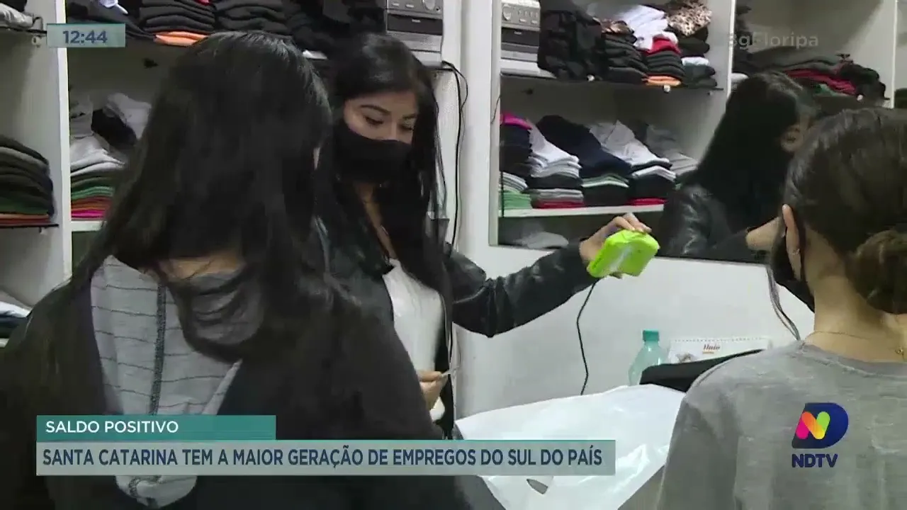 Santa Catarina tem a maior geração de empregos do sul do Brasil