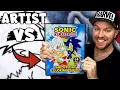 PROFESSIONAL Artist VS a CHILDRENS COLORING BOOK SONIC THE HEDGEHOG