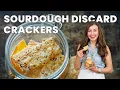 Easy Sourdough Discard Crackers 3 Ingredients Amazing Flavor