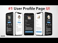 Flutter Tutorial - User Profile Page UI 2021