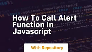 how to call alert function in javascript