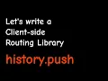 History API for client-side navigation