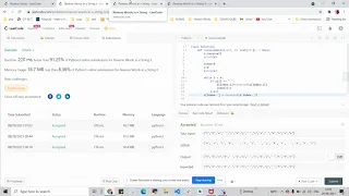 LeetCode 557 344 186 151 Reverse string Reverse Words in a String