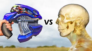 REAL Plasma Pistol VS Ballistic Dummy Head