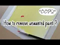 How to fix Acrylic Mistakes How to remove erase acrylic paint Acrylic painting tips