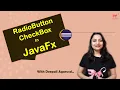 CheckBox RadioButton in JavaFx Desktop Application JavaFx GUI Hindi