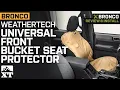2021-2022 Bronco Weathertech Universal Front Bucket Seat Protector Review Install