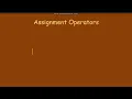 1 10 10 Assignment operators or short hand operators in java tutorial in TELUGU