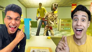 اشتغلنا في سوبر ماركت ومهمتنا اننا نكشف الوحوش مع صديقي ام كامل Shift At Midnight 