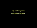 Interpolation - Cubic Splines