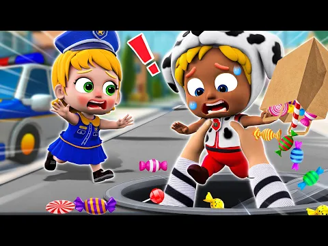 Download MP3 Police Girl Chase Thief👮🏻‍♀️ | Saving Little Baby 👶🏻🍼 | Funny Stories For Kids | Little PIB