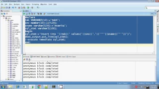 Oracle execute immediate dynamic sql insert with and without using bind argument Part 2