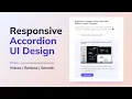Responsive Accordion UI Design With s Buttons Smooth Transition Using HTML CSS JavaScript