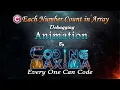 Cpp Each Number Count in Array Cpp programming Coding Maxima coding animations debugging