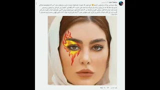 سحر قریشی روی صورتش هم تتو زد 