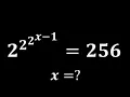 How to Solve Nested Exponential Equations Fast The Trick that Simply Everything