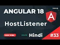 Hostlistener In Angular Custom Directive in Angular Angular 18 Tutorial In Hindi Part 33