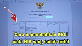 cara menambah kbli pada nib badan yang sudah terbit via oss pemula insyaallah langsung bisa