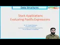 LE 06 Stack Applications Evaluating Postfix Expressions