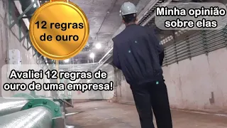 Comentando 12 regras de ouro de uma empresa 😬