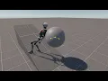 Self-Balancing Active Ragdoll Demo 2 - Pushing Around
