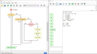 Algoritma bubble sort dan penjelasannya pada flowgorithm