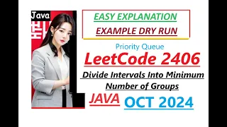 Divide Intervals Into Minimum Number of Groups Leetcode 2406 Priority Queue Java Developer Coder