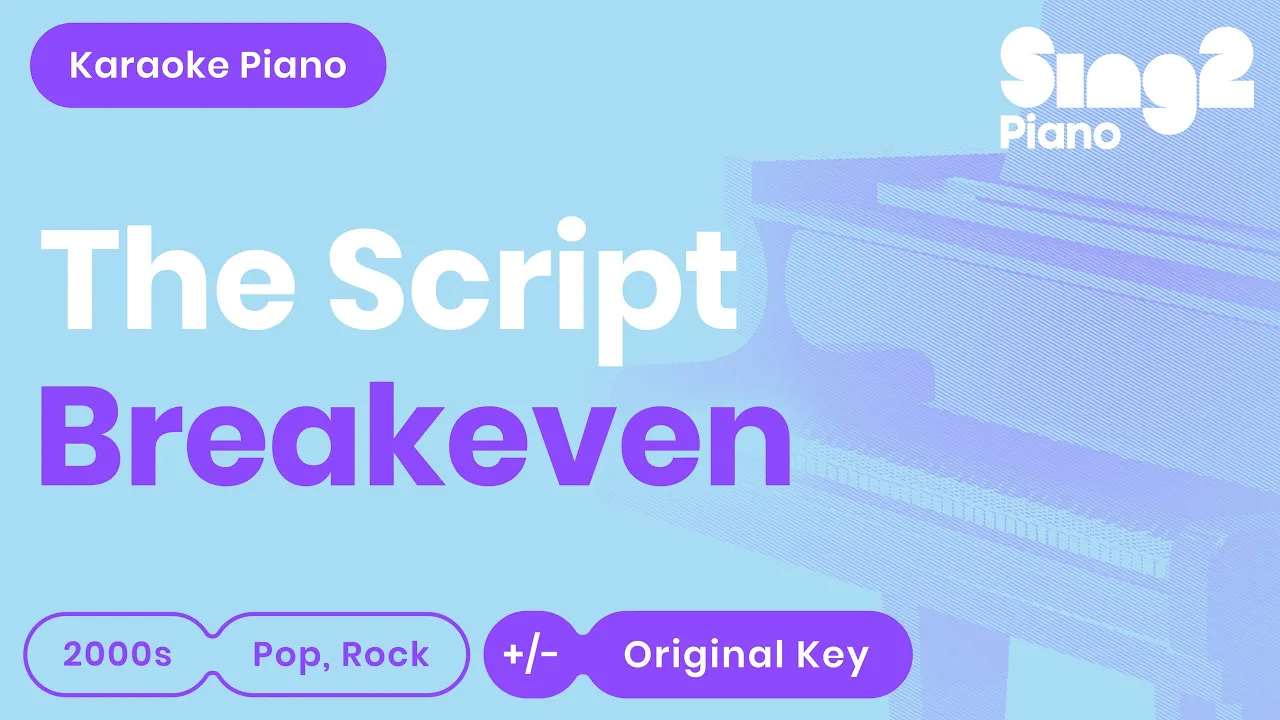 The Script - Breakeven (Piano Karaoke) The Script - Breakeven (Piano Karaoke)