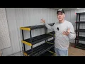 CX Black Yellow 4-Tier Heavy Duty Plastic Storage Shelving Unit Review