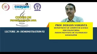 Lecture 29 Demonstration-XI