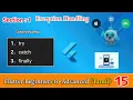 Exception Handling in Dart try catch finally on Explained with Examples Flutter Tamil Tutorial