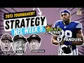 DFS NFL Week 8 Draftkings GPP Strategy and Picks Tournament Tactics