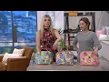 Dooney Bourke Hydrangea Basket Weave Zip Zip Satchel Handbag on QVC