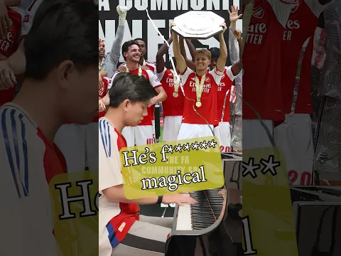 He's our captain, and he's f***ing magical, Martin Odegaard! #arsenal #communityshield