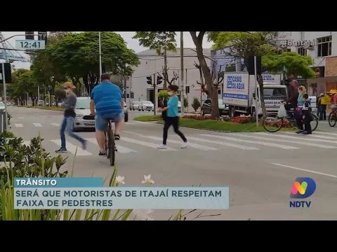Será que motoristas de Itajaí respeitam faixa de pedestres