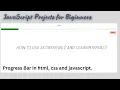 Progress bar in javascript setinterval javascript JavaScript Timing Event What is setInterval